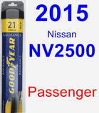 Passenger Wiper Blade for 2015 Nissan NV2500 - Assurance