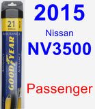 Passenger Wiper Blade for 2015 Nissan NV3500 - Assurance