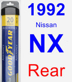 Rear Wiper Blade for 1992 Nissan NX - Assurance