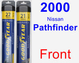 Front Wiper Blade Pack for 2000 Nissan Pathfinder - Assurance