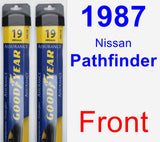 Front Wiper Blade Pack for 1987 Nissan Pathfinder - Assurance