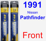 Front Wiper Blade Pack for 1991 Nissan Pathfinder - Assurance