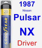 Driver Wiper Blade for 1987 Nissan Pulsar NX - Assurance