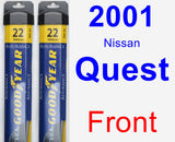 Front Wiper Blade Pack for 2001 Nissan Quest - Assurance