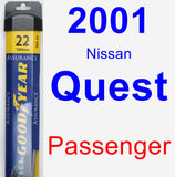 Passenger Wiper Blade for 2001 Nissan Quest - Assurance