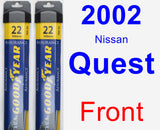 Front Wiper Blade Pack for 2002 Nissan Quest - Assurance