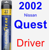 Driver Wiper Blade for 2002 Nissan Quest - Assurance