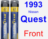 Front Wiper Blade Pack for 1993 Nissan Quest - Assurance