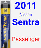 Passenger Wiper Blade for 2011 Nissan Sentra - Assurance