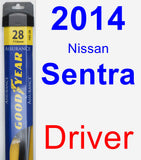 Driver Wiper Blade for 2014 Nissan Sentra - Assurance