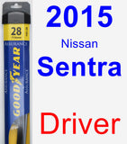 Driver Wiper Blade for 2015 Nissan Sentra - Assurance