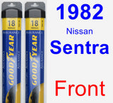 Front Wiper Blade Pack for 1982 Nissan Sentra - Assurance