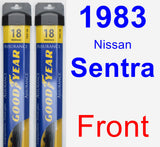 Front Wiper Blade Pack for 1983 Nissan Sentra - Assurance