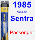 Passenger Wiper Blade for 1985 Nissan Sentra - Assurance