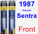 Front Wiper Blade Pack for 1987 Nissan Sentra - Assurance