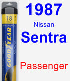 Passenger Wiper Blade for 1987 Nissan Sentra - Assurance