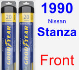 Front Wiper Blade Pack for 1990 Nissan Stanza - Assurance