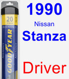 Driver Wiper Blade for 1990 Nissan Stanza - Assurance