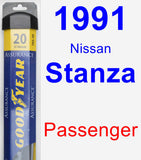 Passenger Wiper Blade for 1991 Nissan Stanza - Assurance