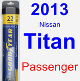 Passenger Wiper Blade for 2013 Nissan Titan - Assurance