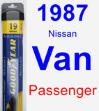 Passenger Wiper Blade for 1987 Nissan Van - Assurance