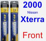 Front Wiper Blade Pack for 2000 Nissan Xterra - Assurance