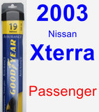 Passenger Wiper Blade for 2003 Nissan Xterra - Assurance