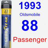 Passenger Wiper Blade for 1993 Oldsmobile 88 - Assurance