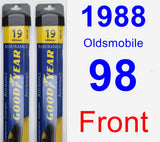 Front Wiper Blade Pack for 1988 Oldsmobile 98 - Assurance