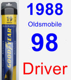 Driver Wiper Blade for 1988 Oldsmobile 98 - Assurance