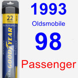 Passenger Wiper Blade for 1993 Oldsmobile 98 - Assurance