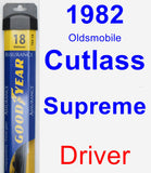 Driver Wiper Blade for 1982 Oldsmobile Cutlass Supreme - Assurance