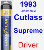 Driver Wiper Blade for 1993 Oldsmobile Cutlass Supreme - Assurance