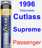 Passenger Wiper Blade for 1996 Oldsmobile Cutlass Supreme - Assurance