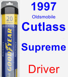 Driver Wiper Blade for 1997 Oldsmobile Cutlass Supreme - Assurance