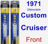 Front Wiper Blade Pack for 1971 Oldsmobile Custom Cruiser - Assurance