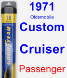Passenger Wiper Blade for 1971 Oldsmobile Custom Cruiser - Assurance