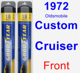 Front Wiper Blade Pack for 1972 Oldsmobile Custom Cruiser - Assurance