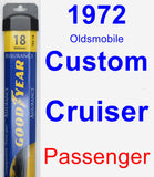 Passenger Wiper Blade for 1972 Oldsmobile Custom Cruiser - Assurance