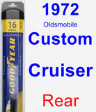 Rear Wiper Blade for 1972 Oldsmobile Custom Cruiser - Assurance