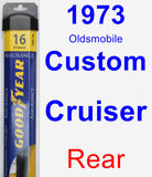 Rear Wiper Blade for 1973 Oldsmobile Custom Cruiser - Assurance