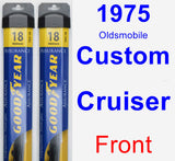 Front Wiper Blade Pack for 1975 Oldsmobile Custom Cruiser - Assurance