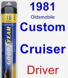 Driver Wiper Blade for 1981 Oldsmobile Custom Cruiser - Assurance