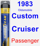 Passenger Wiper Blade for 1983 Oldsmobile Custom Cruiser - Assurance