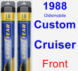 Front Wiper Blade Pack for 1988 Oldsmobile Custom Cruiser - Assurance