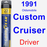 Driver Wiper Blade for 1991 Oldsmobile Custom Cruiser - Assurance