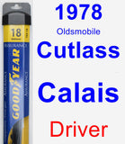 Driver Wiper Blade for 1978 Oldsmobile Cutlass Calais - Assurance