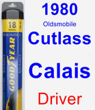 Driver Wiper Blade for 1980 Oldsmobile Cutlass Calais - Assurance