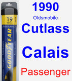 Passenger Wiper Blade for 1990 Oldsmobile Cutlass Calais - Assurance