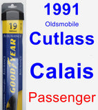 Passenger Wiper Blade for 1991 Oldsmobile Cutlass Calais - Assurance